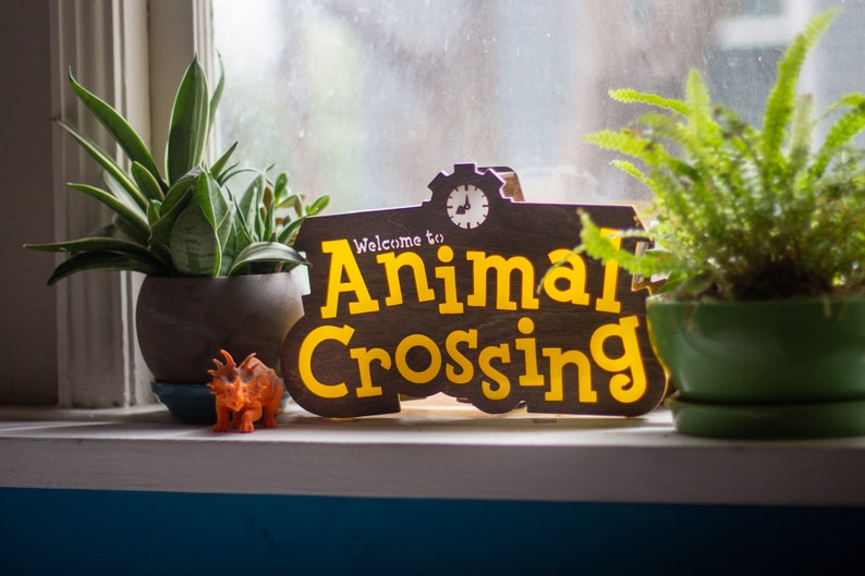 Animal Crossing signo de la ciudad lámpara montable en la image 2