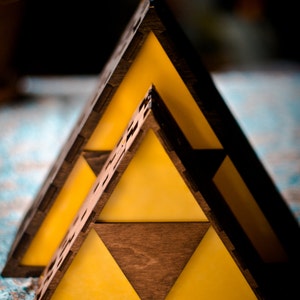 Zelda Triforce Lamp MINI Hanging or End Table image 2