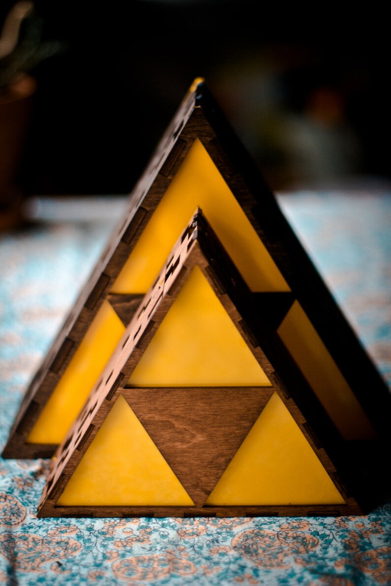 Zelda Triforce Lamp MINI Hanging or End Table image 2