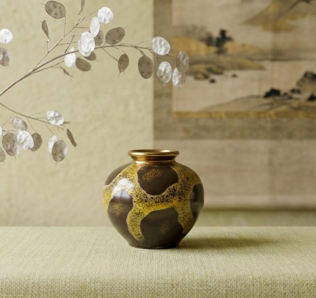 ファットラバ Jasba Vintage Jasba Keramik Fat Lava Vase – Giraffe Pattern Mid-century