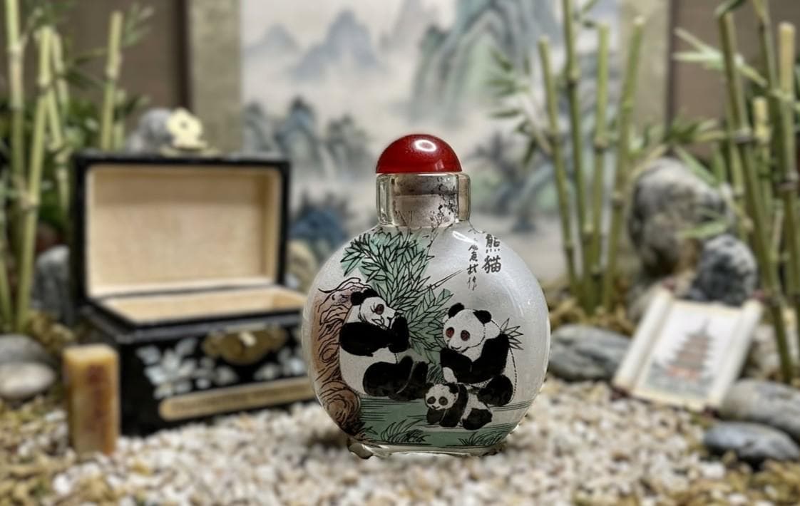 Reverse Painted Snuff Bottles Japanese - Etsy