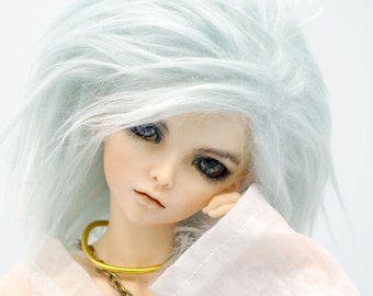 Hidden Dreams™ *Limited Qty* Icy Frost Color Fur Wig for abjd doll size UNCLE SD MSD tiny yosd Monster High and puki (Custom size available)