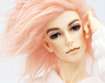 Hidden Dreams™ Peachy Dream Color Fur Wig for abjd doll size UNCLE SD MSD Tiny Yosd Myou Doll Monster High and puki (Custom size available)