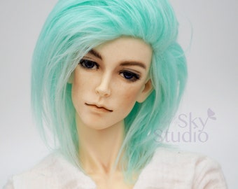 Hidden Dreams™ Fresh Mint Bjd Fur Wig for Bjd Doll Size Uncle SD MSD Tiny Yosd Myou Doll Monster High and puki 1/3 1/4 1/6 1/12 fur wig