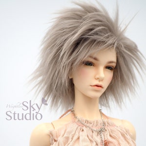 Hidden Dreams™ Ashy Blonde Color Fur Wig for abjd doll size UNCLE SD MSD tiny yosd Monster High and puki (Custom size available)