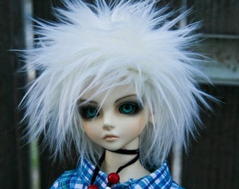 Hidden Dreams™ Soft White Color Bjd Fur Wig for Bjd Doll Size Uncle SD MSD Tiny Yosd Myou Doll Monster High and puki Custom size available