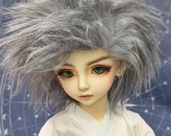 Mature Gray Color Bjd Fur Wig for Bjd Doll Size Uncle SD MSD Tiny Yosd Myou Doll Monster High and puki Custom size available Hidden Dreams™