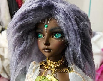 Hidden Dreams™ Purple Taro Color Fur Wig for abjd doll size UNCLE SD MSD tiny yosd Monster High and puki (Custom size available)