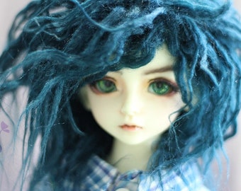 Hidden Dreams™ Peacock Teal Bjd Fur Wig for Bjd Doll Size Uncle SD MSD Tiny Yosd Myou Doll Monster High and puki Custom size available