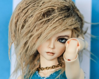 Hidden Dreams™ Rusty Tan Color Bjd Fur Wig for Bjd Doll Size Uncle SD MSD Tiny Yosd Myou Doll Monster High and puki Custom size available
