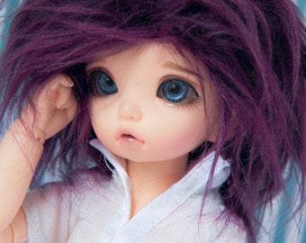 Hidden Dreams™ Imperial Purple Bjd Fur Wig for Bjd Doll Size Uncle SD MSD Tiny Yosd Myou Doll Monster High and puki Custom size available