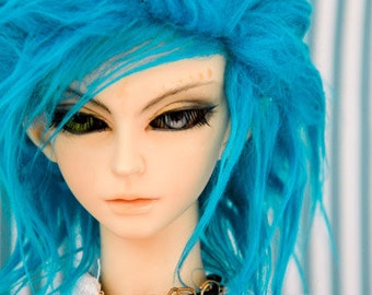 Hidden Dreams™ Cerulean Blue Bjd Fur Wig for Bjd Doll Size Uncle SD MSD Tiny Yosd Myou Doll Monster High and puki Custom size available