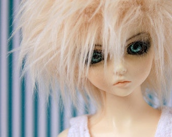 Hidden Dreams™ Soft Blonde Color Bjd Fur Wig for Bjd Doll Size Uncle SD MSD Tiny Yosd Myou Doll Monster High and puki Custom size available