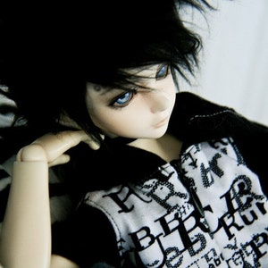 Hidden Dreams™ Black Color Bjd Fur Wig for Bjd Doll Size Uncle SD MSD Tiny Yosd Myou Doll Monster High and puki Custom size available