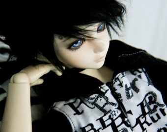 Hidden Dreams™ Black Color Bjd Fur Wig for Bjd Doll Size Uncle SD MSD Tiny Yosd Myou Doll Monster High and puki Custom size available