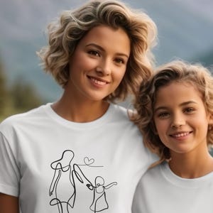 Mother&#39;s Day, Perfect Gift, Mommy & Me Love Tee, Family Mom TShirt, Matching Family Tees, Cute Mom and Child Shirt, Gifts for Grandmas, Moms