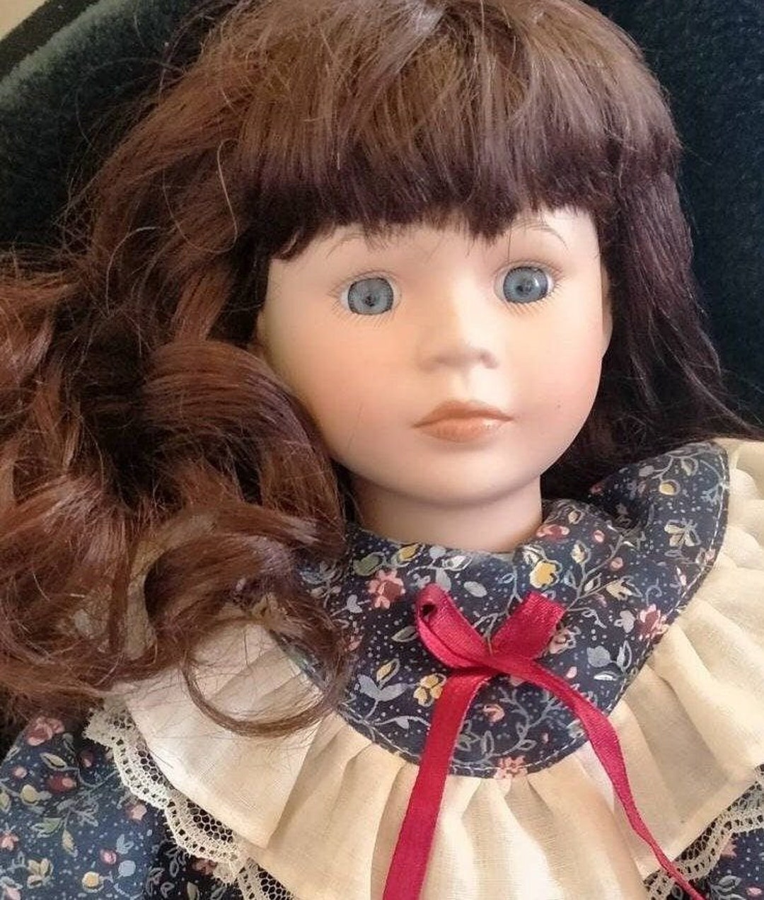 Girl Crawling Baby Doll Eugeine Fine Bisque Porcelain Promenade Collection Boxed