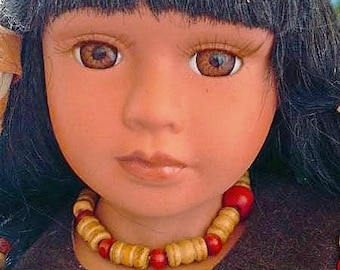 Vintage Homeart Native American Porcelain Doll