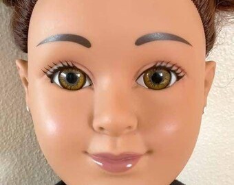 Hispanic Latina brunette, 18 inches. Good condition.