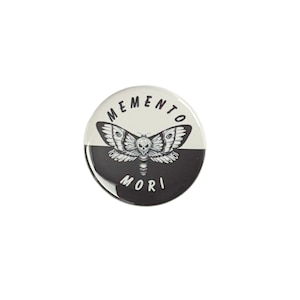 Memento Mori Pinback Button, Wicca Button, Goth Button, Fridge Magnet PB025