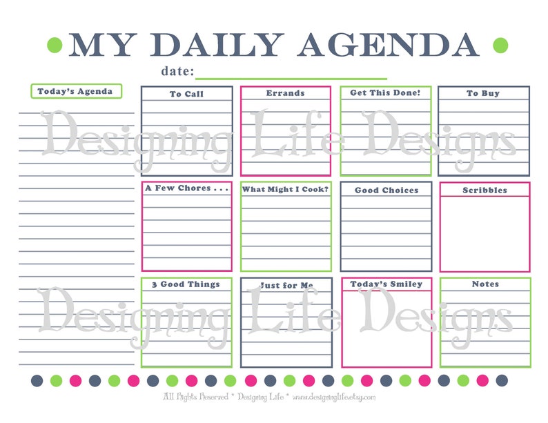 Day-to-day Routine Printable - Every day Planner Web page - PDF Towards Do Record Organizer picture regarding Daily Planner Page identify Everyday Schedule Printable - Each day Planner Webpage - PDF Towards Do Record Organizer