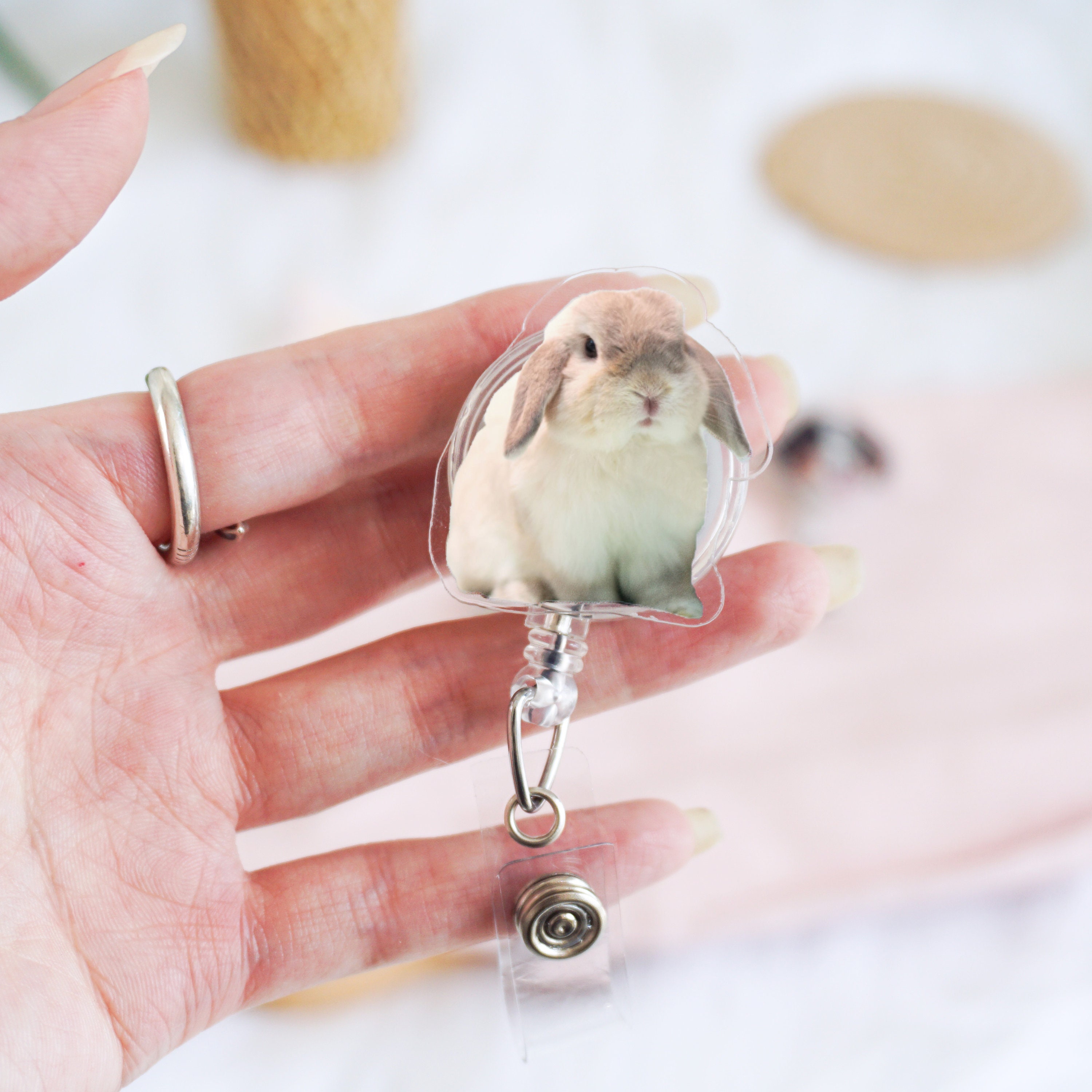 Custom Pet Photo Badge Reel: Personalized Nurse ID Holder