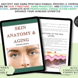 Haut Anatomisch & Altern Druckbare Handbuch Vorlage Trainings-Handbuch Canva Bearbeitbarer Kurs Ebook Tutorial Lesson Trainer Erzieher Lern-Handbuch