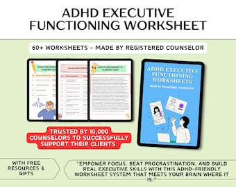 ADHS Exekutiv Arbeitsblätter, Bewältigungsfähigkeiten (Digitaler Download)