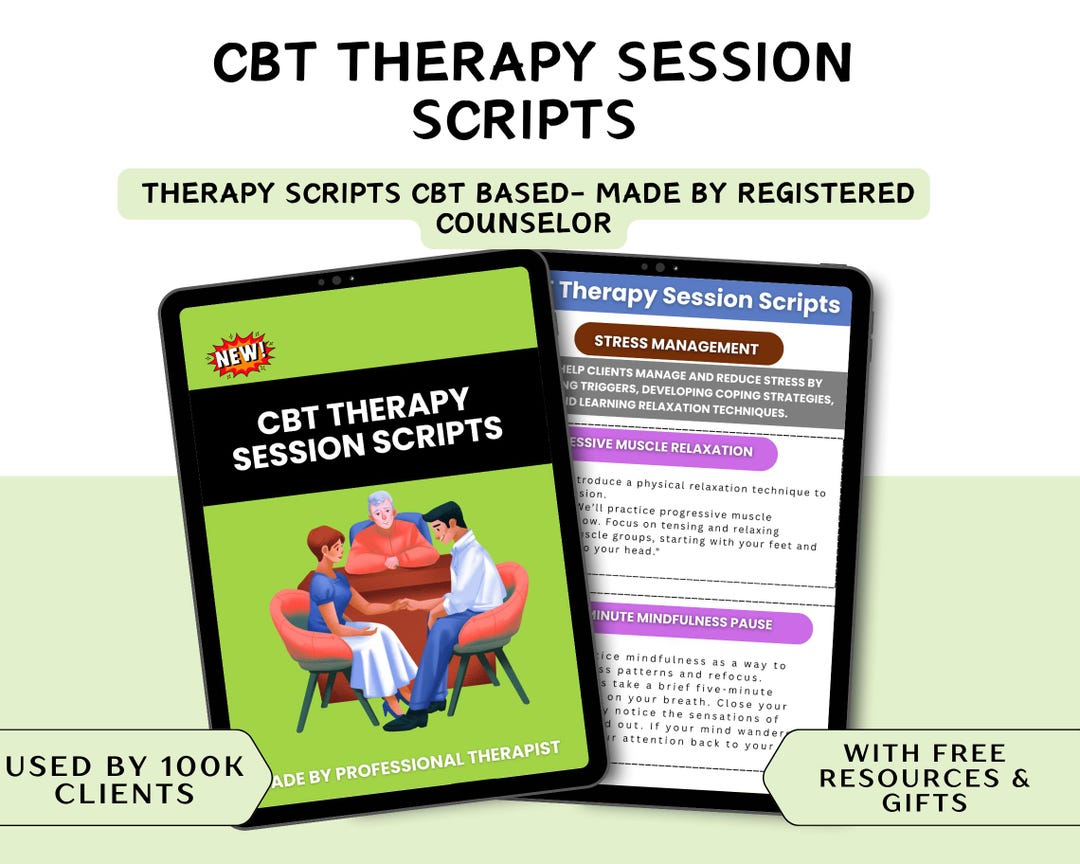 CBT Therapy Session Scripts | Therapy Tools for Therapists, Counseling ...