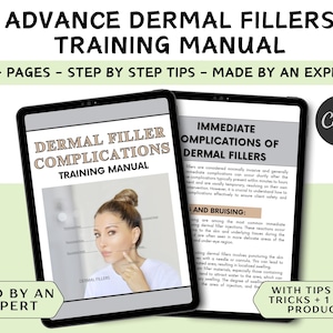 Dermal Fillers Training Manual: Cosmetic Injections Guide (Editable Canva eBook)