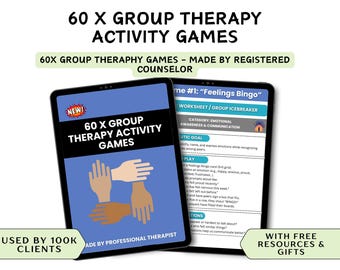 60 X Gruppentherapie-Sucht-Erholungs-Spiele - Bewältigungsfähigkeiten & Werkzeuge zur Rückfallverhütung