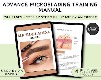 Microblading-träningsmanual: Guide till ögonbrynstatuering (PDF e-bok)