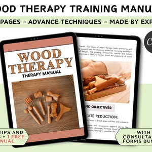 Wood Therapy Printable Manual Template Training Manual Canva Editable Course Ebook Tutorial Lesson Trainer Educator Class Learn Guide