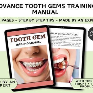 Tooth Gem Complete Training Manual + Certification, Tooth Gem Consent Form, FAQs, Edit in Canva, 6-Figure Side Hustle, Self-Paced