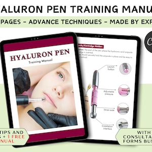 Hyaluron Pen Training Manual: Lip Mapping, Certificates (PDF eBook)