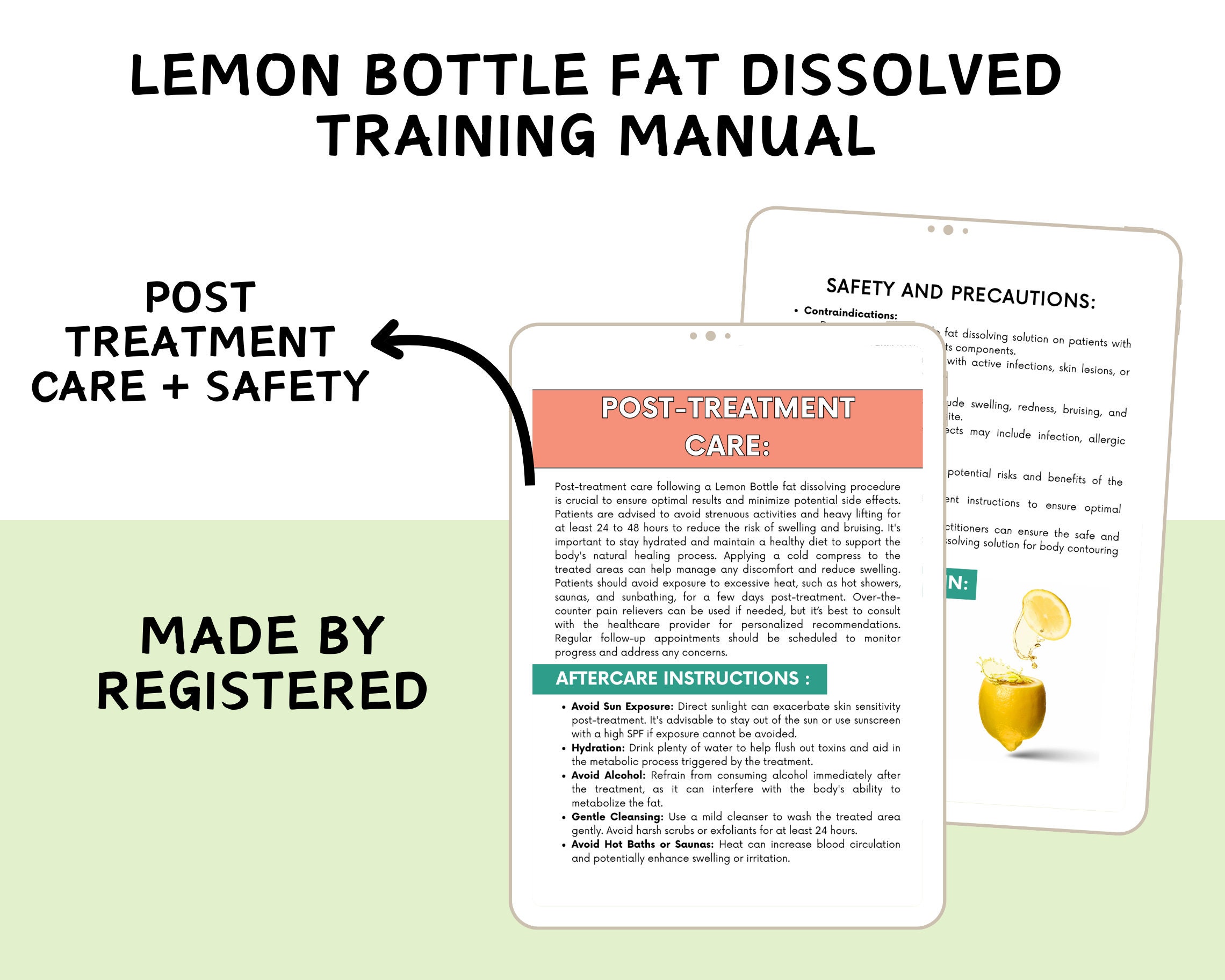 Lemon Bottle Fat Dissolving Training Manual: Lipolysis & Mesotherapy (edit  in Canva) - Etsy