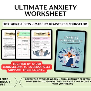 Anxiety Workbook: CBT Therapy Worksheets for Teens & Adults