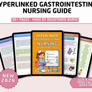 Guía completa de enfermería gastrointestinal (PDF) / Trastornos del sistema gastrointestinal, evaluaciones, planes de atención, intervenciones de enfermería,