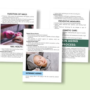 Op de afbeelding: Een kleurrijke infographic over de functie, gezondheid en veroudering van nagels en huid. De infographic bevat tekst over nagelverzorging, huidveroudering en preventieve maatregelen. De infographic bevat ook afbeeldingen van nagels en huid.