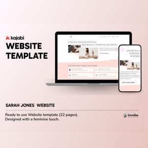 KAJABI WEBSITE TEMPLATE  Sarah Jones
