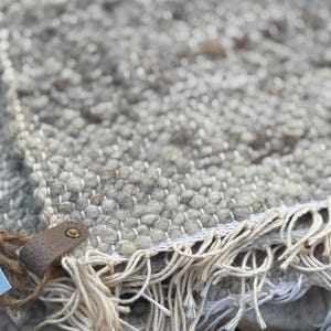 Hand woven wool rug