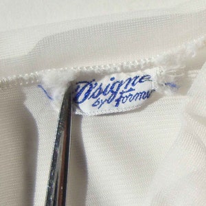 Vintage 60s Dress Slip White & Pink Lingerie S DSigner by Formula image 5