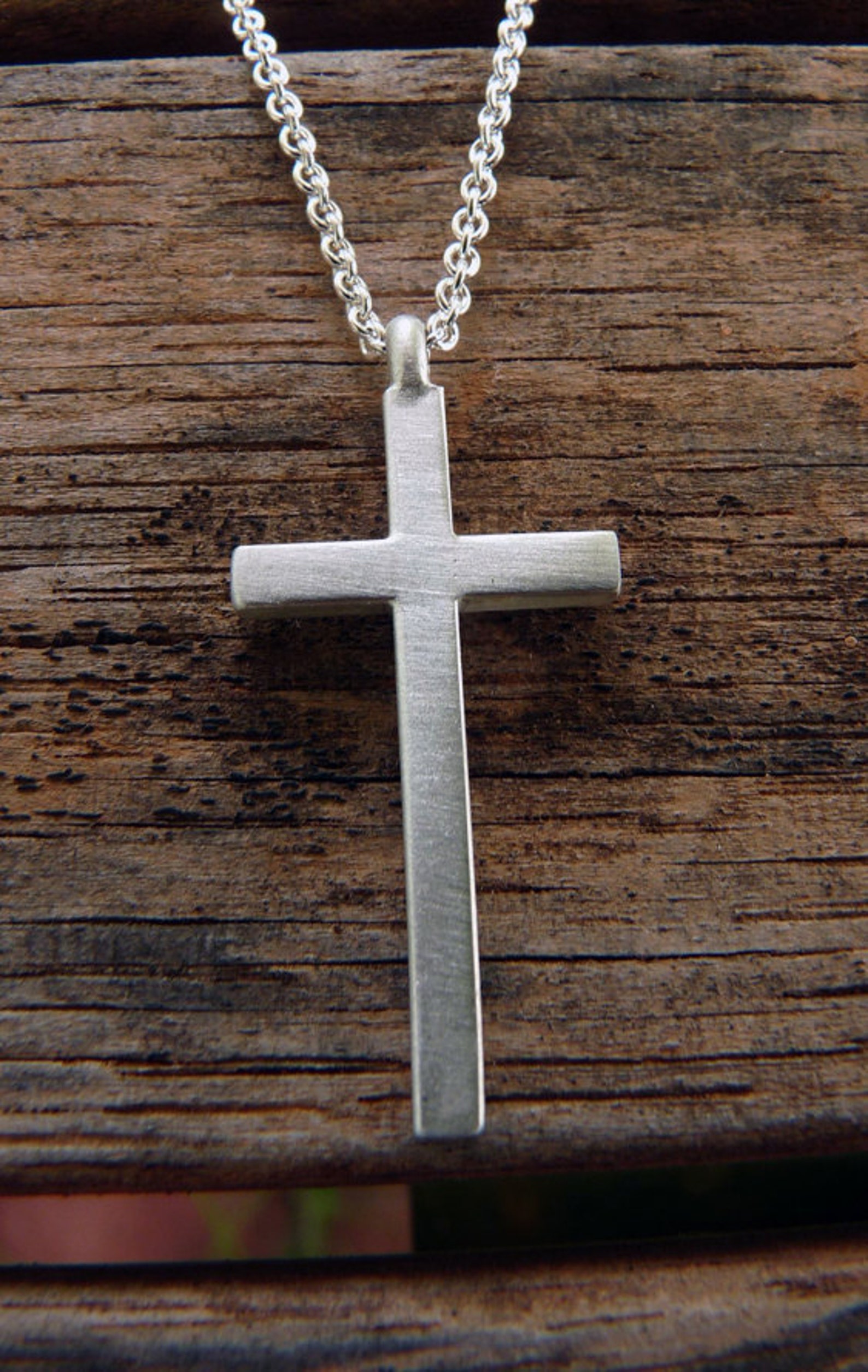 Ciondolo Croce Crucifisso 3D In Argento Sterling Con Catena A - Foto 4