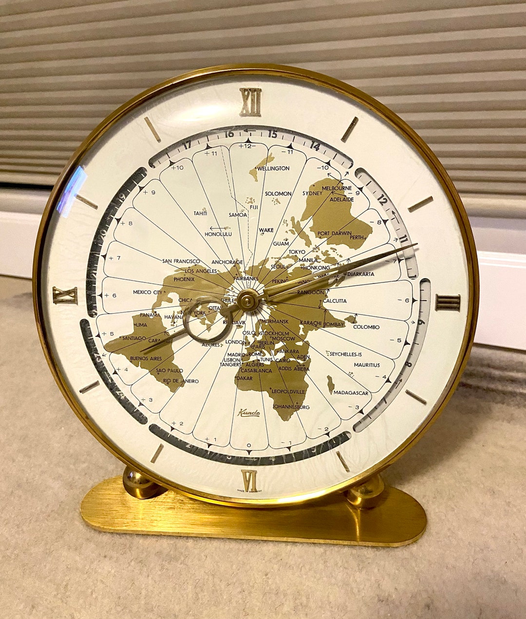 Vintage Kundo World Clock Etsy