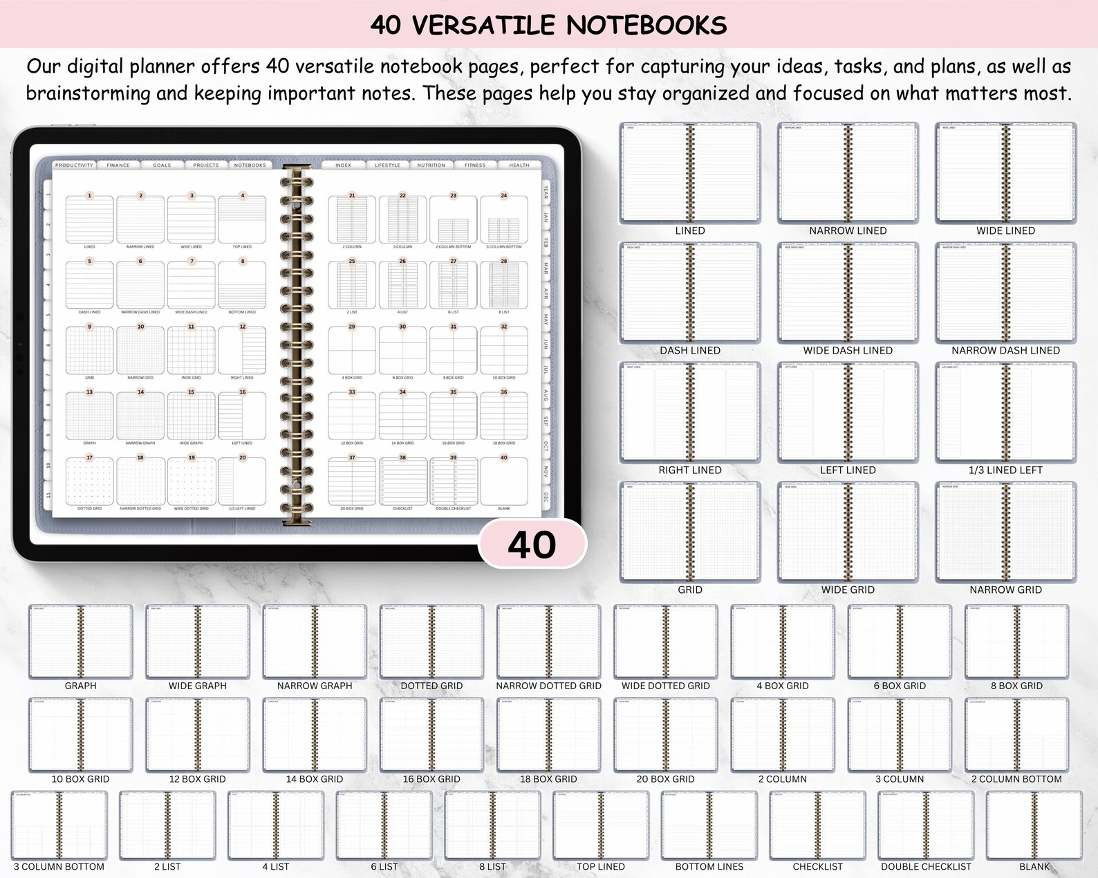 Digital Planner 2024 2025 Dated Digital Planners Goodnotes Planner iPad ...