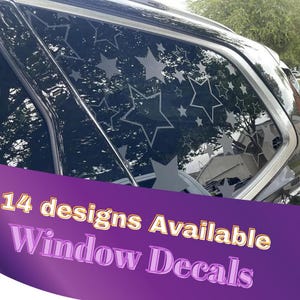 Custom Car Window Decal - 14 designs to pick from - Custom Vinyl Auto Sticker