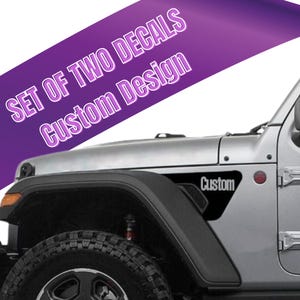 Custom Fender Vent Vinyl Decals – Wrangler JL/Gladiator JT (2018-2024)