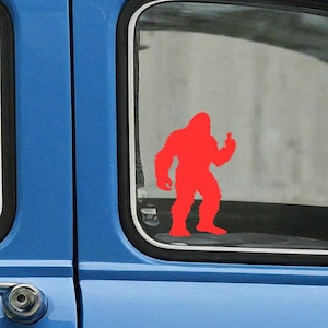 Bigfoot Thumbs Up Vehicle decal Car Vinyl Decal Window Outdoors Sticker