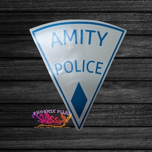 Amity Police Vinyl Decal Sticker - Jaws fan - Car Truck Vehicle