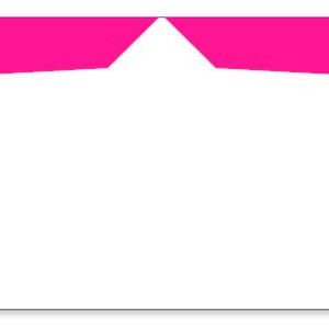 May include: Two pink, stylized silhouettes of a woman's head with a ponytail, facing each other. The silhouettes are on a white background.